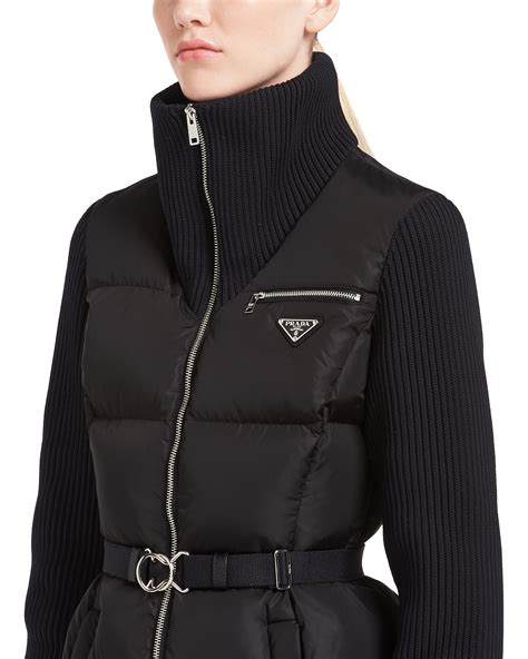 prada puffer with fur|prada puffer jacket ladies.